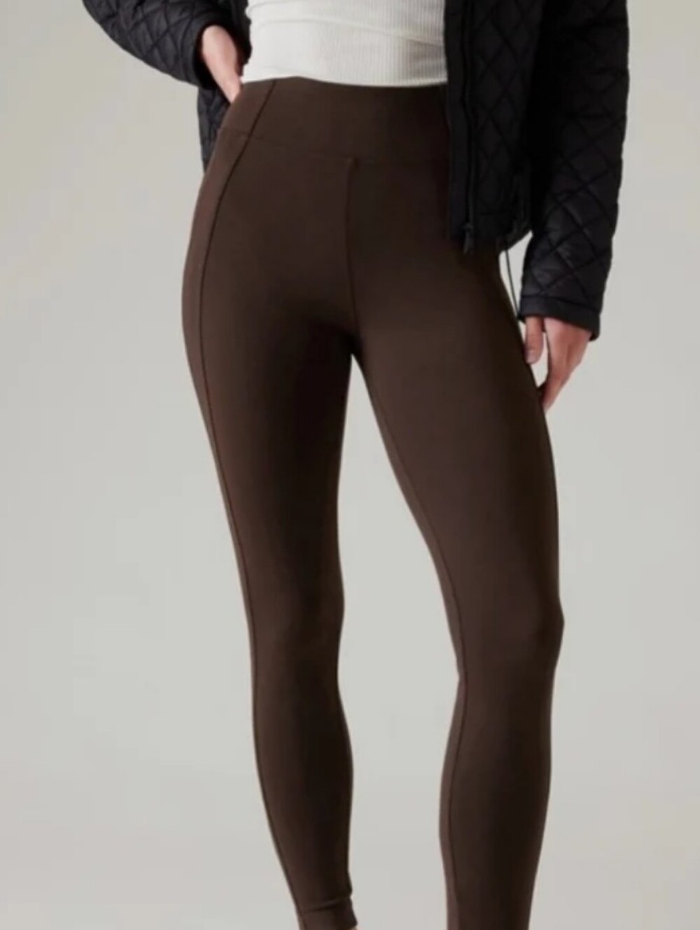 Athleta Skyline Delancey Tights Brown NWT